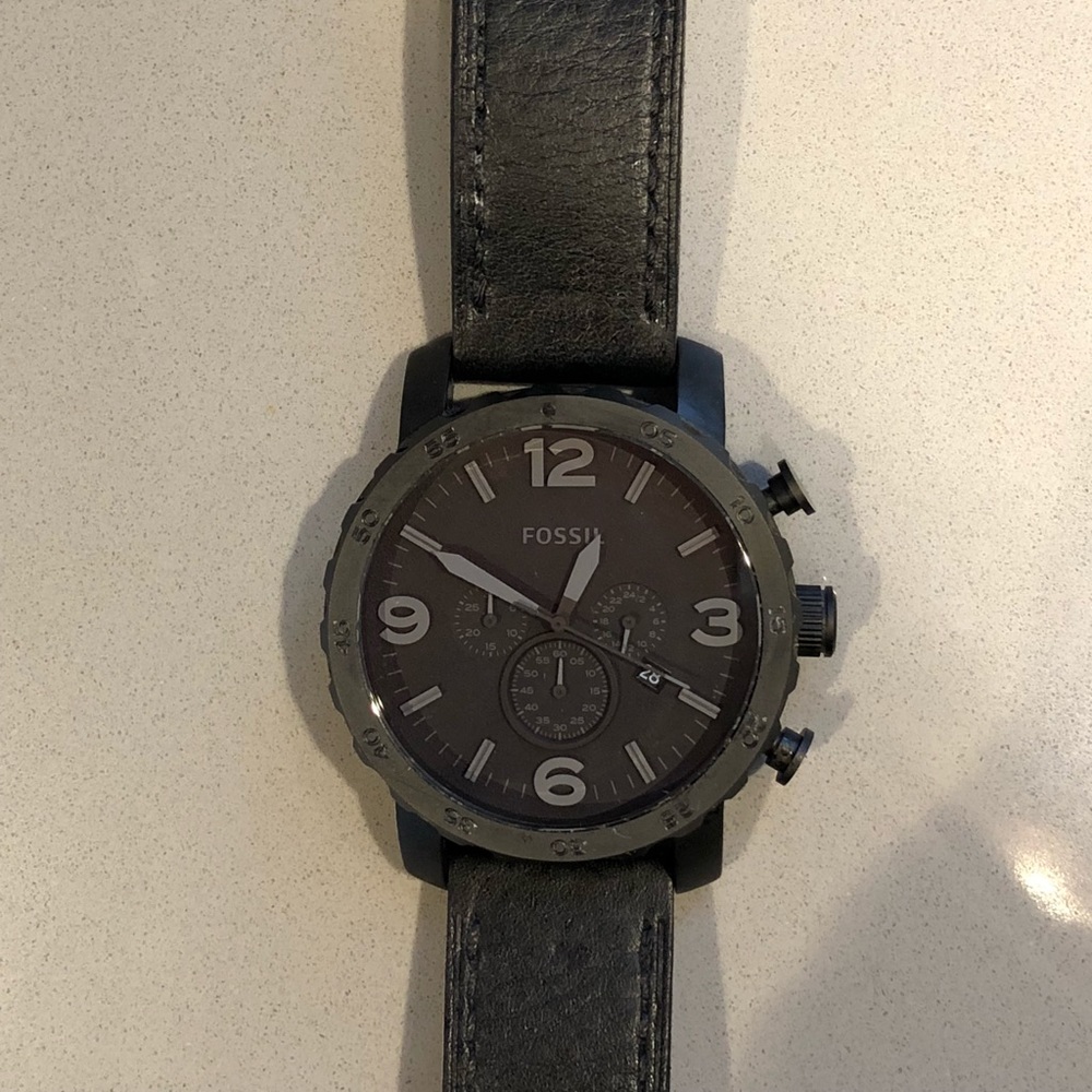 Men’s Black Fossil Watch
